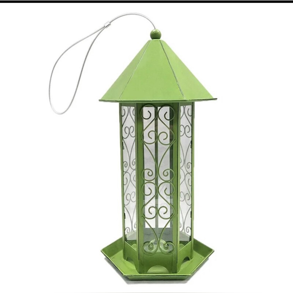 Bird feeder in green. New in box